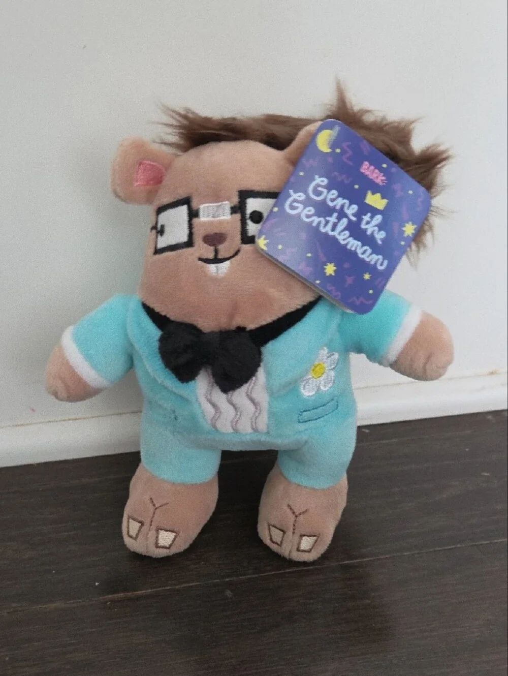 Bark Box GENE Gentleman Squeaker & Dog Plush NWT